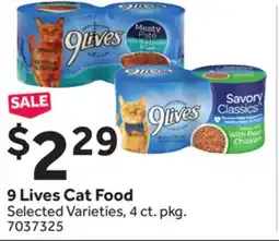 Stop&Shop 9 Lives Cat Food offer