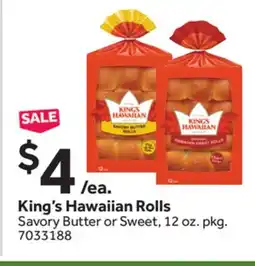 Stop&Shop King's Hawaiian Rolls offer