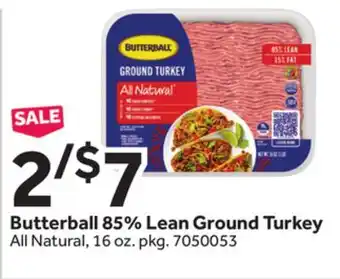 Stop&Shop Butterball 85% Lean Ground Turkey offer