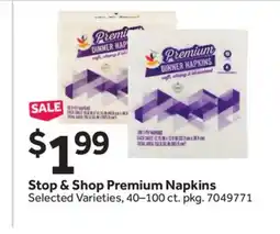 Stop&Shop Stop & Shop Premium Napkins offer