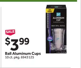 Stop&Shop Ball Aluminum Cups offer