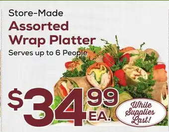 DeCicco & Sons Assorted Wrap Platter offer