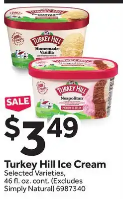 Stop&Shop Turkey Hill Ice Cream offer