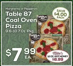 DeCicco & Sons Margherita or Pepperoni Table 87 Coal Oven Pizza offer