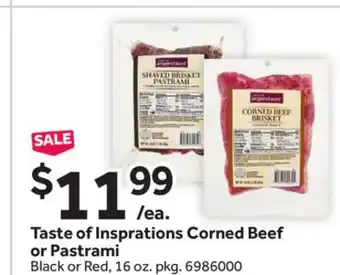 Stop&Shop Taste of Insprations Corned Beef or Pastrami offer