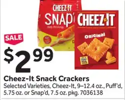 Stop&Shop Cheez-It Snack Crackers offer