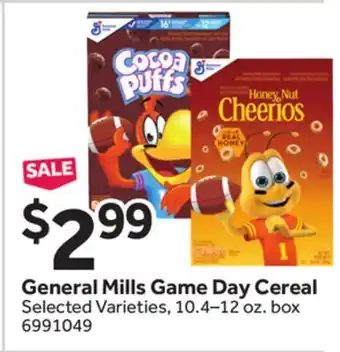 Stop&Shop General Mills Game Day Cereal offer