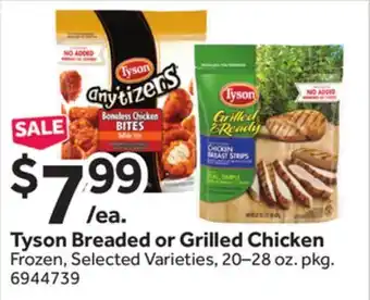 Stop&Shop Tyson Breaded or Grilled Chicken offer