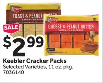 Stop&Shop Keebler Cracker Packs offer