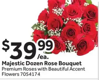 Stop&Shop Majestic Dozen Rose Bouquet Premium offer