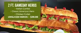 DeCicco & Sons 2 FT. GAMEDAY HEROS offer