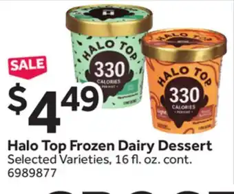 Stop&Shop Halo Top Frozen Dairy Dessert offer