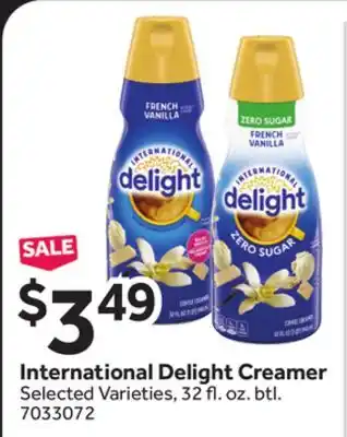 Stop&Shop International Delight Creamer offer