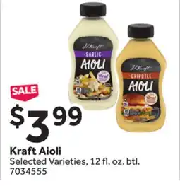 Stop&Shop Kraft Aioli offer