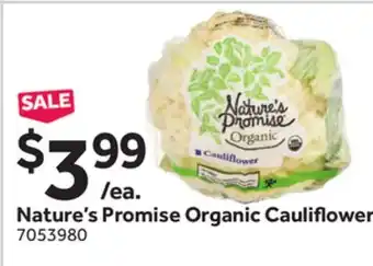 Stop&Shop Nature's Promise Organic Cauliflower offer