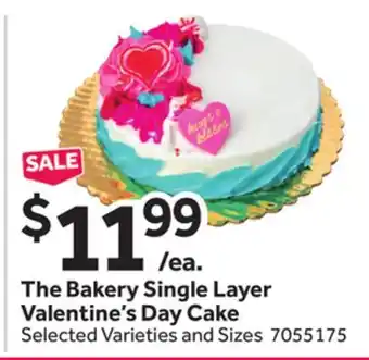 Stop&Shop The Bakery Single Layer Valentine's Day Cake offer