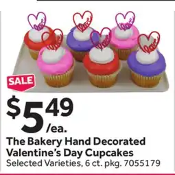 Stop&Shop The Bakery Hand Decorated Valentine's Day Cupcakes offer