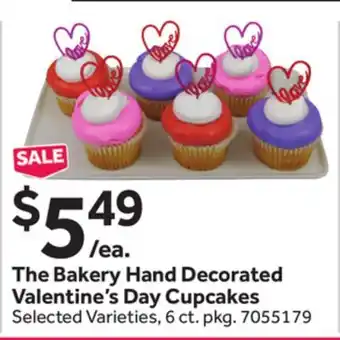 Stop&Shop The Bakery Hand Decorated Valentine's Day Cupcakes offer