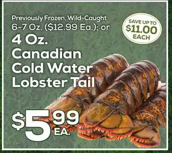 DeCicco & Sons Canadian Cold Water Lobster Tail offer