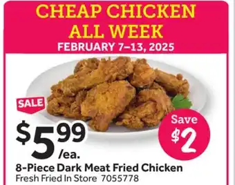 Stop&Shop 8-Piece Dark Meat Fried Chicken offer