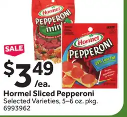 Stop&Shop Hormel Sliced Pepperoni offer