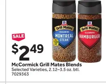 Stop&Shop McCormick Grill Mates Blends offer