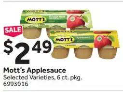 Stop&Shop Mott's Applesauce offer