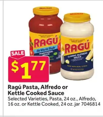 Stop&Shop Ragú Pasta, Alfredo or Kettle Cooked Sauce offer