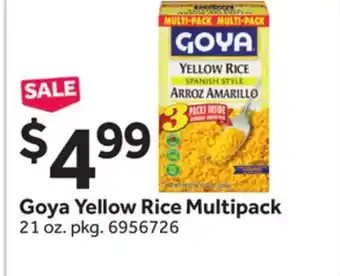 Stop&Shop Goya Yellow Rice Multipack offer