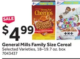 Stop&Shop General Mills Family Size Cereal offer