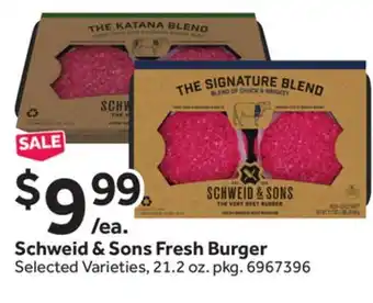 Stop&Shop Schweid & Sons Fresh Burger offer