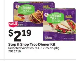 Stop&Shop Stop & Shop Taco Dinner Kit offer