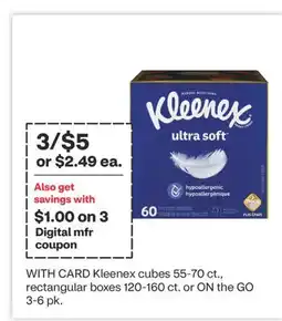 CVS Kleenex cubes offer