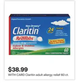 CVS Claritin adult allergy relief 60 ct offer