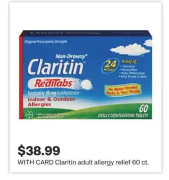 CVS Claritin adult allergy relief 60 ct offer