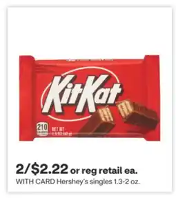 CVS Hershey's singles 1.3-2 oz offer