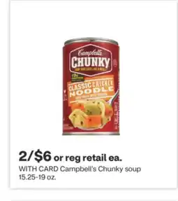 CVS Campbell's Chunky soup 15.25-19 oz offer