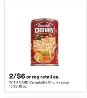 CVS Campbell's Chunky soup 15.25-19 oz offer