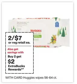 CVS Huggies wipes 56-64 ct offer