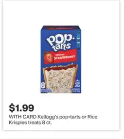 CVS Kellogg's pop • tarts or Rice Krispies treats offer