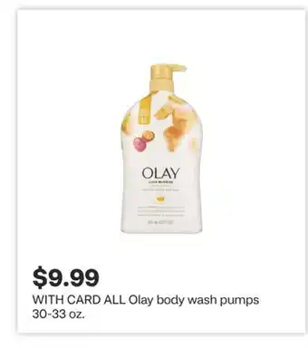 CVS ALL Olay body wash pumps 30-33 oz offer