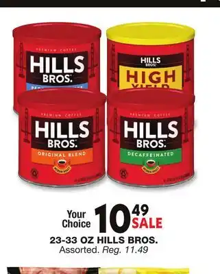 Blain's Farm & Fleet 23-33 OZ HILLS BROS offer