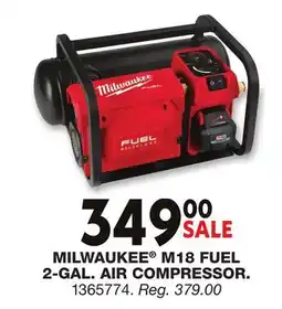 Blain's Farm & Fleet MILWAUKEE M18 FUEL 2-GAL. AIR COMPRESSOR offer