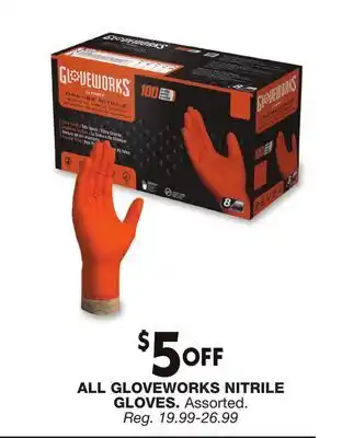 Blain's Farm & Fleet ALL GLOVEWORKS NITRILE GLOVES offer