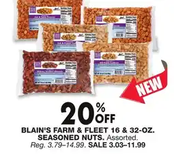 Blain's Farm & Fleet BLAIN'S FARM & FLEET 16 & 32-OZ. SEASONED NUTS offer