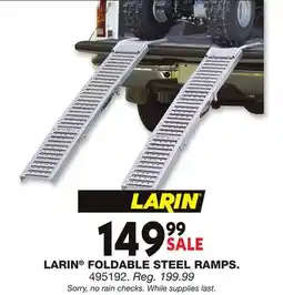 Blain's Farm & Fleet LARIN FOLDABLE STEEL RAMPS offer