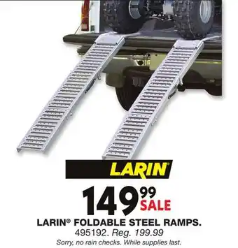 Blain's Farm & Fleet LARIN FOLDABLE STEEL RAMPS offer