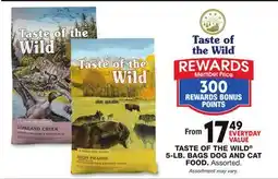 Blain's Farm & Fleet TASTE OF THE WILD 5-LB. BAGS DOG AND CAT FOOD offer