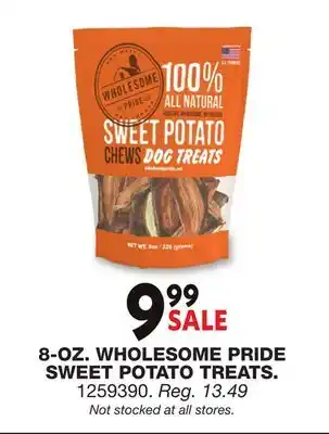 Blain's Farm & Fleet WHOLESOME PRIDE SWEET POTATO TREATS offer