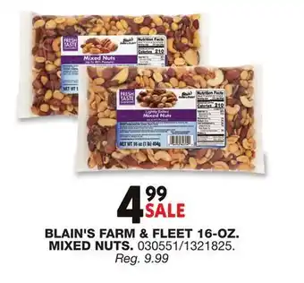 Blain's Farm & Fleet BLAIN'S FARM & FLEET 16-OZ. MIXED NUTS offer